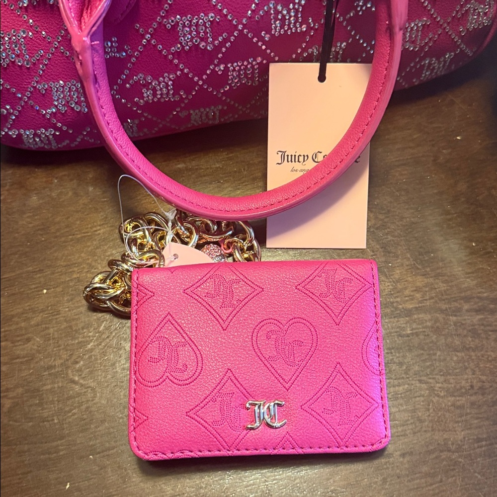 Juicy Couture Pink and Cream Bag Set - Picture 3 of 4